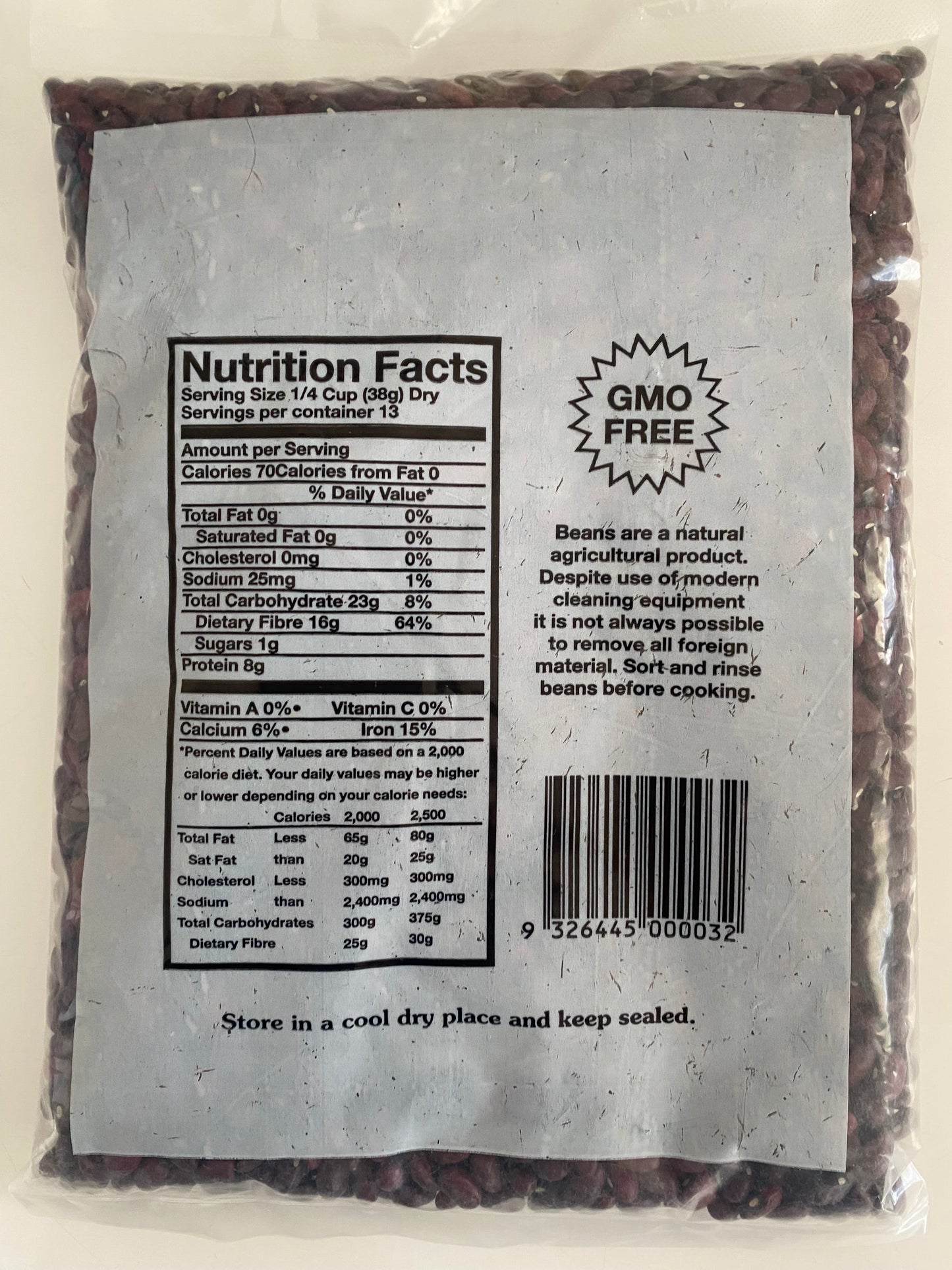 Red kidney beans 1k bag